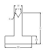 single vee T bottom tools