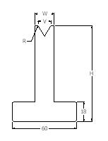 single vee tee bottom dies